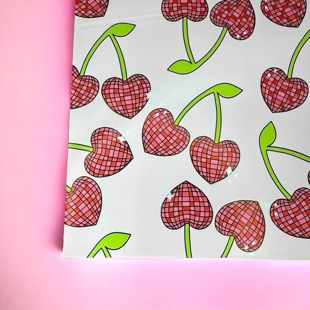 Cherry Bling Pink Shipping Bags Polymailers Poly Mailers Spring Summer 25 Pack